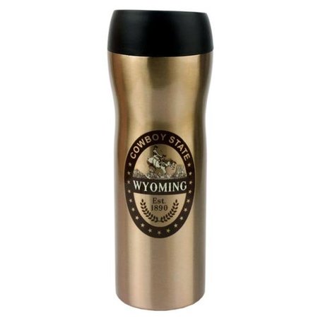 AMERICAWARE Americaware TVWYO1BR 18 oz Wyoming Vacuum Tumbler - Brown TVWYO1BR